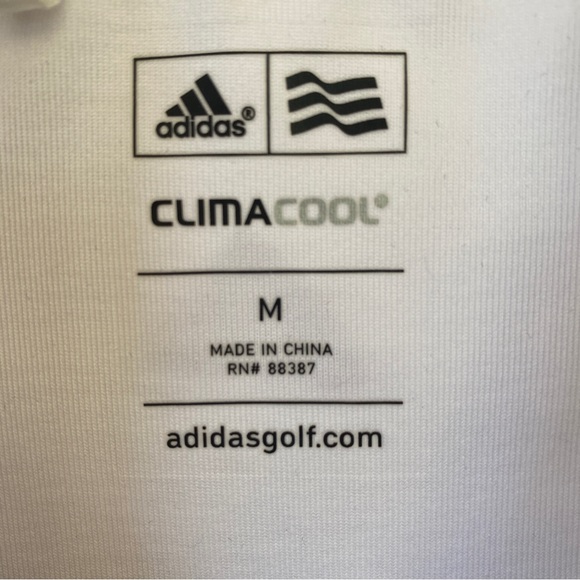 Woman’s Floral Embellished Athletic  V-neck, collared Top by Adidas - Picture 4 of 4